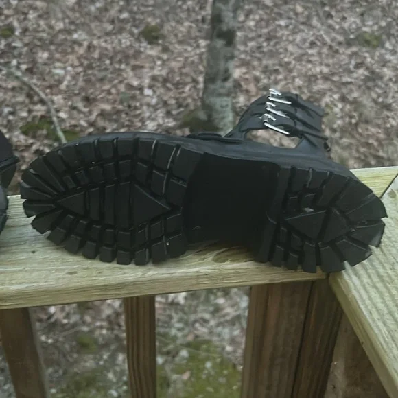 Jonak Size 8 Women's Black Strappy Boots - Picture 7 of 10